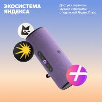 Умная колонка Yandex Стрит Алиса (YNDX-00030VIO) фиолетовый 30W 2.0 BT/Wi-Fi