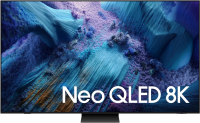 Телевизор QLED Samsung QE75QN990FUXRU, Mini LED, 8K Ultra HD, 120 Гц, Smart TV, черный/серый