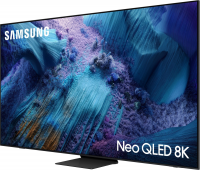Телевизор QLED Samsung QE75QN990FUXRU, Mini LED, 8K Ultra HD, 120 Гц, Smart TV, черный/серый