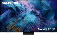 Телевизор QLED Samsung QE75QN990FUXRU, Mini LED, 8K Ultra HD, 120 Гц, Smart TV, черный/серый