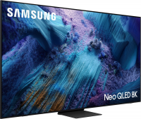 Телевизор QLED Samsung QE75QN990FUXRU, Mini LED, 8K Ultra HD, 120 Гц, Smart TV, черный/серый