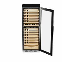 Винный шкаф Meyvel MV95-KST2 (Slim), серебристый