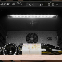 Винный шкаф Meyvel MV95-KST2 (Slim), серебристый