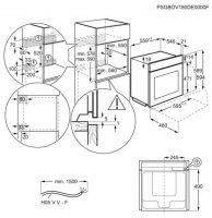 Духовой шкаф с паром Electrolux EOB8S39H SteamBoost, черный, термощуп, телескопы (Германия)