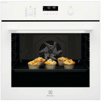 Духовой шкаф с паром Electrolux EOD6F77WV SteamBake, каталитическая очистка, термощуп, телескопы, белый (Италия)