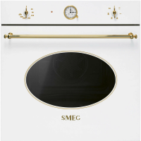 Духовой шкаф электрический Smeg SF68C1B, белый, позолоченная фурнитура
