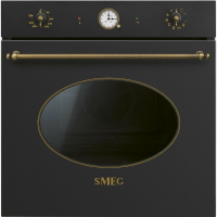 Духовой шкаф электрический Smeg SFP68C1TAO, антрацит, латунь