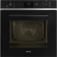 Духовой шкаф электрический Smeg SO6400S2B, гидролизная очистка, чёрный