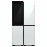 Холодильник Samsung RF65DB970012WR, многодверный, домашний бар, No Frost, белый/черный/стекло