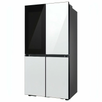 Холодильник Samsung RF65DB970012WR, многодверный, домашний бар, No Frost, белый/черный/стекло