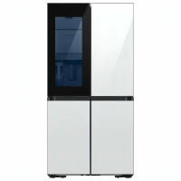 Холодильник Samsung RF65DB970012WR, многодверный, домашний бар, No Frost, белый/черный/стекло