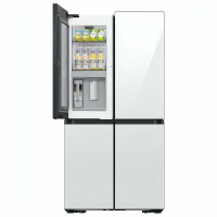 Холодильник Samsung RF65DB970012WR, многодверный, домашний бар, No Frost, белый/черный/стекло