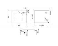 Варочная панель индукционная Smeg SI1M24644D, черный