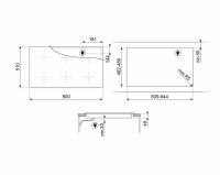 Варочная панель индукционная Smeg SI1M24954D, черный