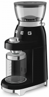 Кофемолка Smeg CGF03BLEU, количество степеней помола 15, черный