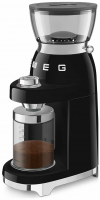 Кофемолка Smeg CGF03BLEU, количество степеней помола 15, черный