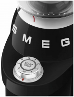 Кофемолка Smeg CGF03BLEU, количество степеней помола 15, черный