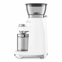 Кофемолка Smeg CGF03WHEU, регулировка степени помола, белый