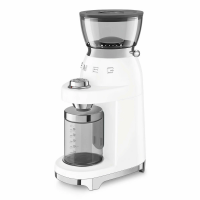 Кофемолка Smeg CGF03WHEU, регулировка степени помола, белый