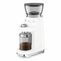 Кофемолка Smeg CGF03WHEU, регулировка степени помола, белый