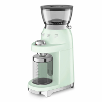 Кофемолка Smeg CGF03PGEU, регулировка степени помола, пастельный зеленый