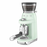 Кофемолка Smeg CGF03PGEU, регулировка степени помола, пастельный зеленый