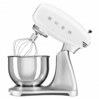 Миксер планетарный Smeg SMF04WHEU, 4.8 литра, литой алюминий, белый
