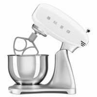 Миксер планетарный Smeg SMF04WHEU, 4.8 литра, литой алюминий, белый