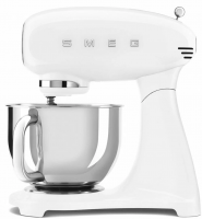 Миксер планетарный Smeg SMF05WHEU, литой алюминий, белый