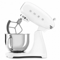 Миксер планетарный Smeg SMF05WHEU, литой алюминий, белый