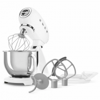 Миксер планетарный Smeg SMF05WHEU, литой алюминий, белый