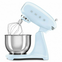 Миксер планетарный Smeg SMF05PBEU, объем чаши 4.8 литра, пастельный голубой