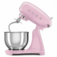 Миксер планетарный Smeg Style 50's SMF05PKEU, литой алюминиевый корпус, розовый