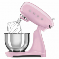 Миксер планетарный Smeg Style 50's SMF05PKEU, литой алюминиевый корпус, розовый