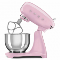 Миксер планетарный Smeg Style 50's SMF05PKEU, литой алюминиевый корпус, розовый