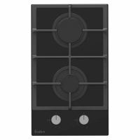 Варочная панель газовая Evelux HEG 360 BG, ширина 30 см, автоматический электроподжиг, черный