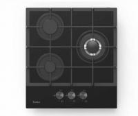 Варочная панель газовая Evelux HEG 425 BG, ширина 45 см, автоматический электроподжиг, черный