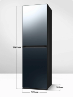 Паровой шкаф Samsung DF24CB9900CRLP, зеркальный