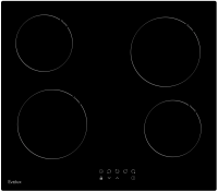 Варочная панель электрическая Evelux HEV 640 B, ширина 60 см, сенсорное управление, черный