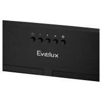 Вытяжка встраиваемая Evelux Framtida 90 B, ширина 90 см, производительность 660 м3/ч, 3 скорости, черный