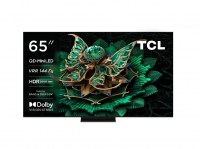Телевизор QLED TCL 65C7K, QD-Mini LED, 4K UltraHD, 144 Гц, Smart TV (Google TV) черный
