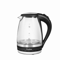 Чайник электрический Evelux EWK 0904 G, стеклянный, объем 1,7 л, синяя подсветка