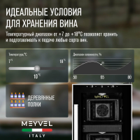Винный шкаф Meyvel MV12-BF2 (easy), черный