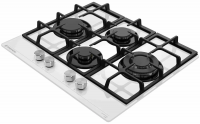 Варочная панель газовая Meferi MGH604WH GLASS ULTRA, белый
