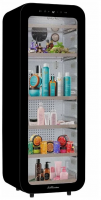 Холодильник для косметики Meyvel MD105-Black, черный, лекарств и напитков (бьюти-холодильник черный на 105 литров)
