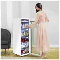 Холодильник для косметики Meyvel MD105-White, белый, напитков и лекарств (бьюти-холодильник белый на 105 литров)