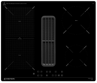 Варочная панель индукционная с вытяжкой MEFERI XSMART60BK ULTRA, черный