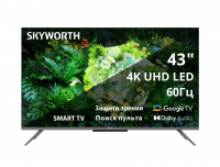 Телевизор LED Skyworth 43G66G, 4K UHD, Smart TV (Google TV) черный