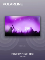 Телевизор Polarline 65PU51TC-SM, 65" LED, 4K Ultra HD, черный, смарт ТВ, Android