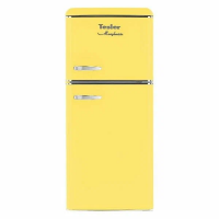 Холодильник Tesler RT-152 YELLOW, ретро, жёлтый